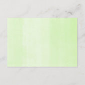 ベビーのための熱帯緑の本のベビー エンクロージャーカード (裏面)