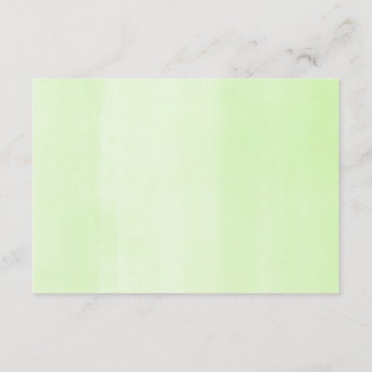 ベビーのための熱帯緑の本のベビー エンクロージャーカード (裏面)