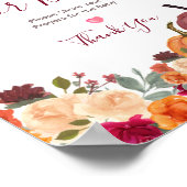 ベビーのための燃えたオレンジカボチャフローラ祈りの言葉 ポスター (角)