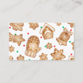 ベビーのための甘いクッキーのクリスマスブック エンクロージャーカード (裏面)
