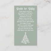 ベビーのための男女兼用クリスマスボホ緑の本 エンクロージャーカード (正面)