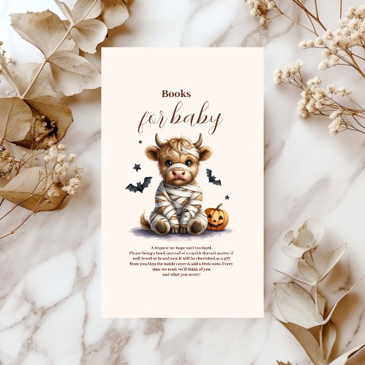 ベビーのための神聖な牛の小さなブハロウィーンの本 エンクロージャーカード