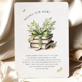 ベビーのための絵本 水彩 ベビーシャワー封入カード