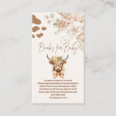 ベビーのための聖い牛の緑の高地の牛の本 エンクロージャーカード (正面)