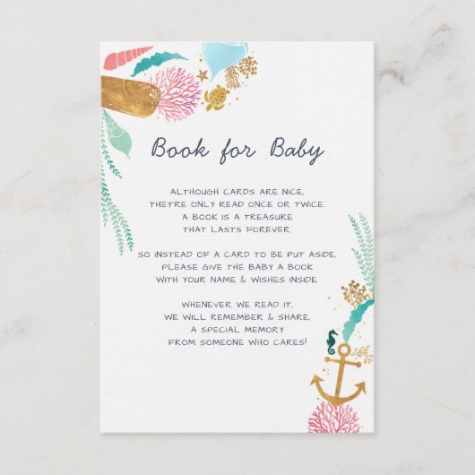 ベビーのための航海のな本 エンクロージャーカード (正面)