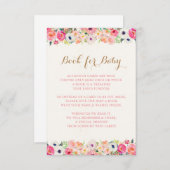 ベビーのための花の本 エンクロージャーカード (正面/裏面)