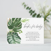 ベビーのための葉熱帯緑モンステラの本 エンクロージャーカード (スタンド正面)