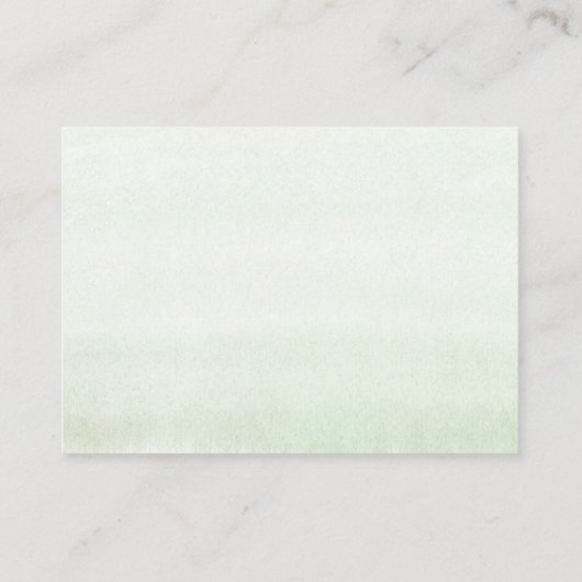 ベビーのための葉Sage Greeneryの書籍 エンクロージャーカード (裏面)