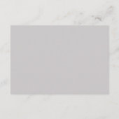 ベビーのための赤面のピンクおよび灰色のモダンな花の本 エンクロージャーカード (裏面)