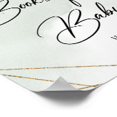 ベビーのための金ゴールド本 ポスター (角)