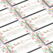 ベビーのための開花ベビーシャワー本のベビー エンクロージャーカード