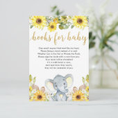 ベビーのための黄色い象の男女兼用な本 エンクロージャーカード (スタンド正面)