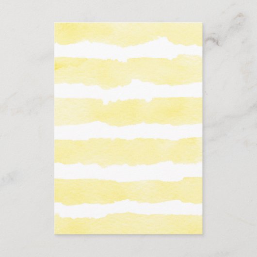 ベビーのための黄色い象の男女兼用な本 エンクロージャーカード (裏面)