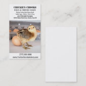 ベビーのひよこおよび新しい卵 名刺 (正面/裏面)