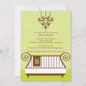 ベビーのまぐさ桶のベビーシャワーの招待状のシックなニュートラル 招待状 (正面)