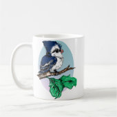 ベビーのアオカケスのマグ コーヒーマグカップ (左)