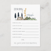 ベビーのアドバイスカード|冒険のための願いは始まります エンクロージャーカード (正面)