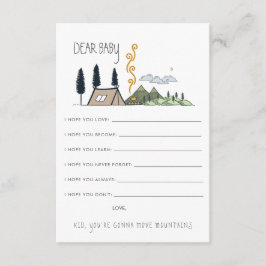 ベビーのアドバイスカード|冒険のための願いは始まります エンクロージャーカード