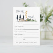 ベビーのアドバイスカード|冒険のための願いは始まります エンクロージャーカード (スタンド正面)