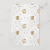 ベビーのアドバイスカード|森林キツネのための願い エンクロージャーカード (裏面)