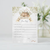 ベビーのアドバイスカード|森林シカのための願い エンクロージャーカード (スタンド正面)