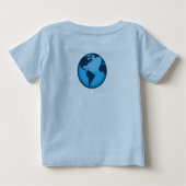 ベビーのアースデーのワイシャツ ベビーTシャツ (裏面)