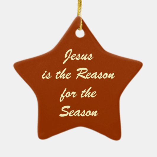 ベビーのイエス・キリストのオーナメント セラミックオーナメント (裏面)