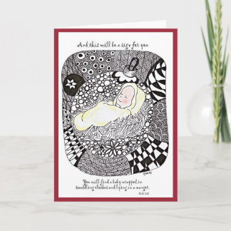 ベビーのイエス・キリストのクリスマスカード シーズンカード