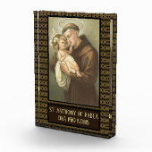 ベビーのイエス・キリストのラテンが付いているパドゥアのSt Anthony フォトブロック (右)