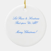 ベビーのイエス・キリストの出生 セラミックオーナメント (裏面)