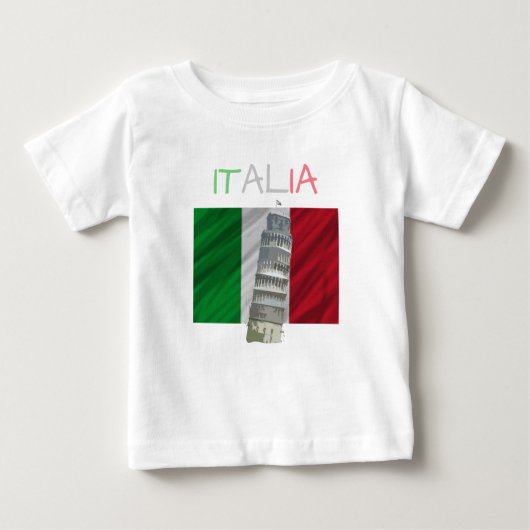 ベビーのイタリアのTシャツ ベビーTシャツ (正面)