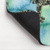 ベビーのウミガメのハ虫類の動物の野性生物の絵画 マウスパッド (コーナー)