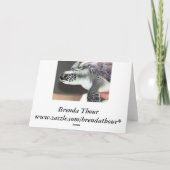 ベビーのウミガメのバースデー・カード カード (裏面)