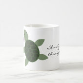 ベビーのウミガメのパーソナライズなマグ コーヒーマグカップ (中央)