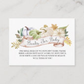 ベビーのエンクロージャカードのための秋のカボチャ秋の本 エンクロージャーカード (正面)