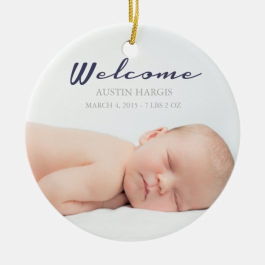 ベビーのオーナメント|のベビー セラミックオーナメント (正面)