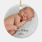 ベビーのオーナメント セラミックオーナメント (裏面)