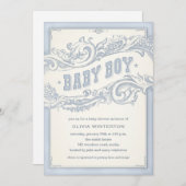 ベビーのカウボーイのシャワーの招待状 招待状 (正面/裏面)