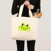 ベビーのカエル ラージトートバッグ (正面(商品))