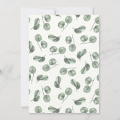 ベビーのカバのジャングルのベビーシャワーの招待状 招待状 (裏面)