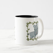 ベビーのカバのTシャツおよびギフト ツートーンマグカップ (正面右)