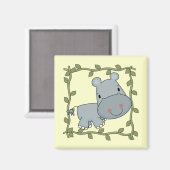 ベビーのカバのTシャツおよびギフト マグネット (正面/裏面)