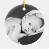 ベビーのカメの写真 セラミックオーナメント (裏面)
