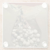 ベビーのカメの卵の工夫 ガラスコースター (裏面)