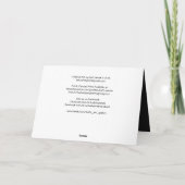 ベビーのカラス-元の芸術の挨拶状 カード (裏面)