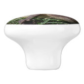 ベビーのガチョウのゴスリングの鳥の野性生物動物のノブ セラミックノブ (側面)