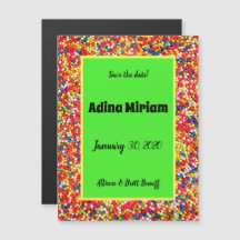 ベビーのガムボール日付磁石を節約