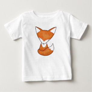 ベビーのキツネのTシャツのかわいいキツネの森林動物のTシャツ ベビーTシャツ