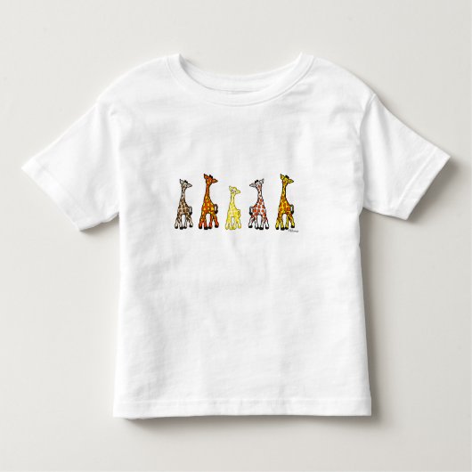 ベビーのキリンの続けて幼児のTシャツ トドラーTシャツ (正面)