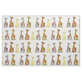 ベビーのキリンの続けて生地 ファブリック (ヤード)